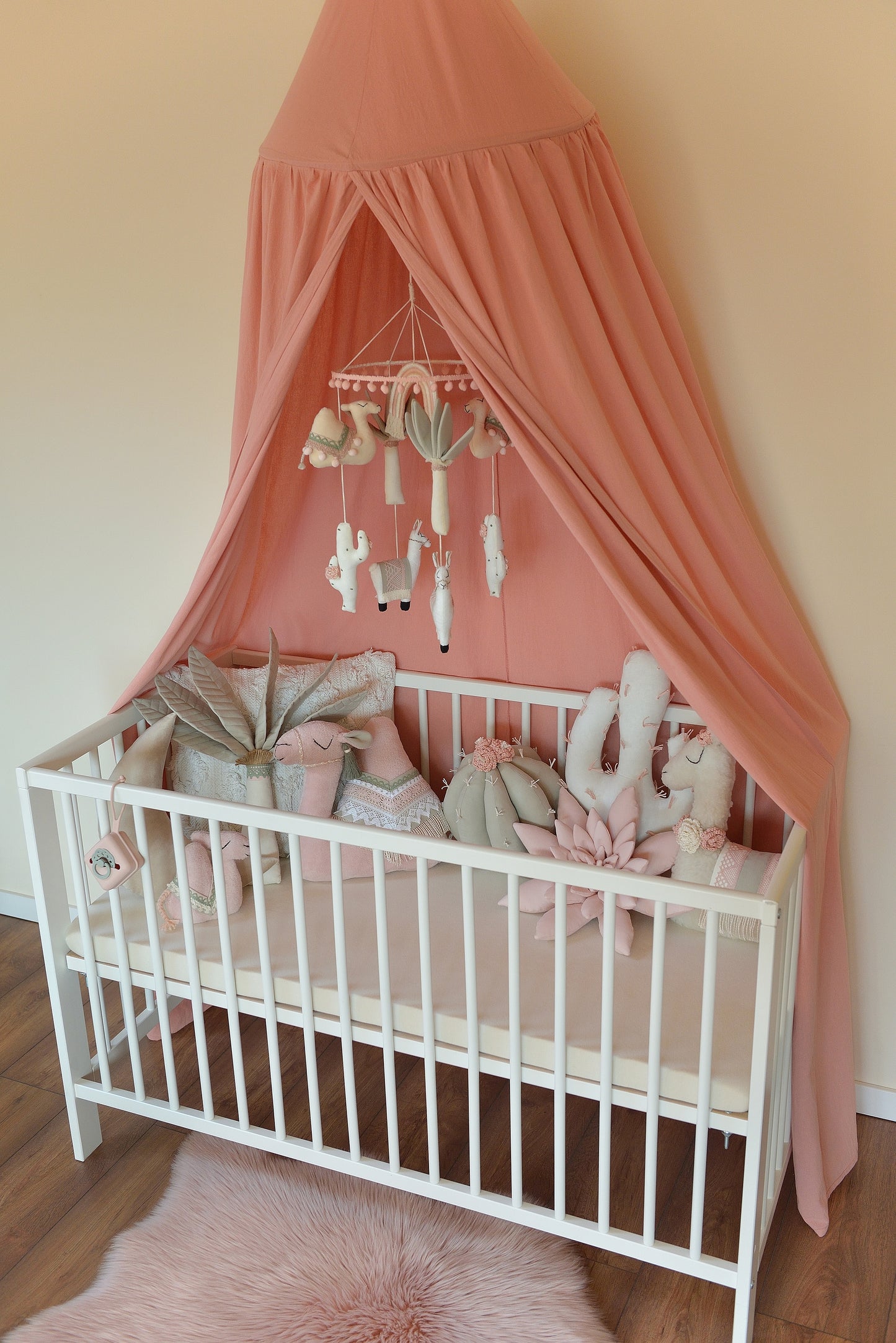 Wanderlust Boho Nursery Mobile in Sage and Blush