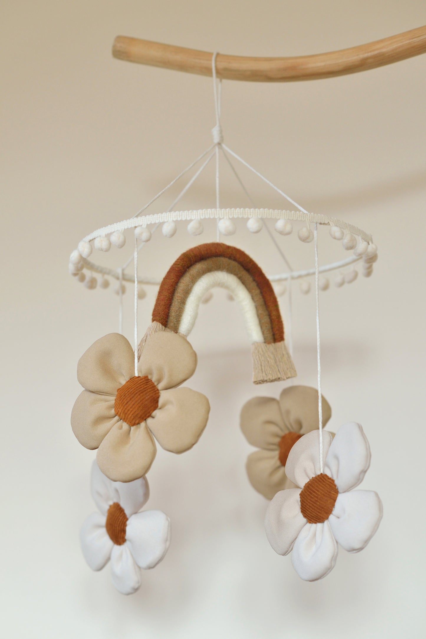 Earthy Rainbow and Daisy Nursery Decor Bundle