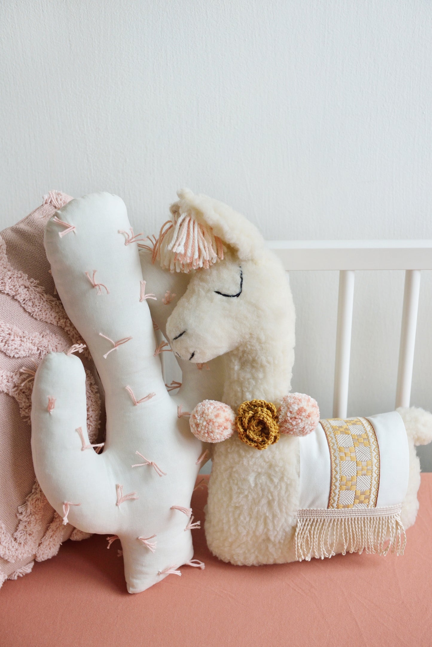 Pastel, the Llama - Handmade Boho Soft Toy