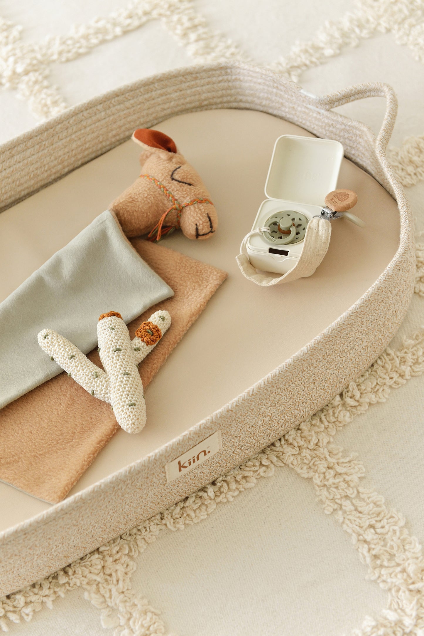 Camel Lovey and Boho Cactus Rattle Gift Set