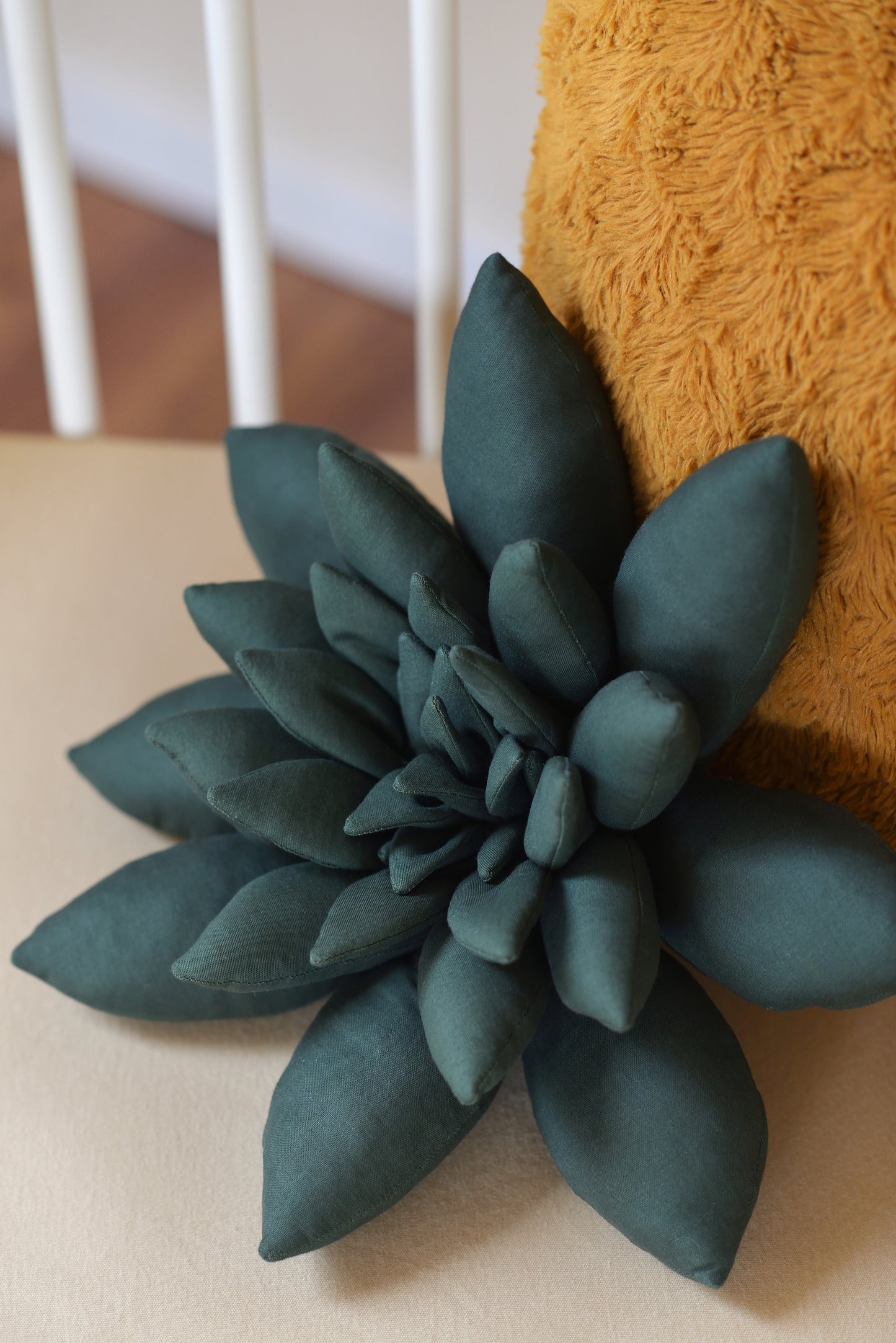 Forrest Green Succulent Pillow