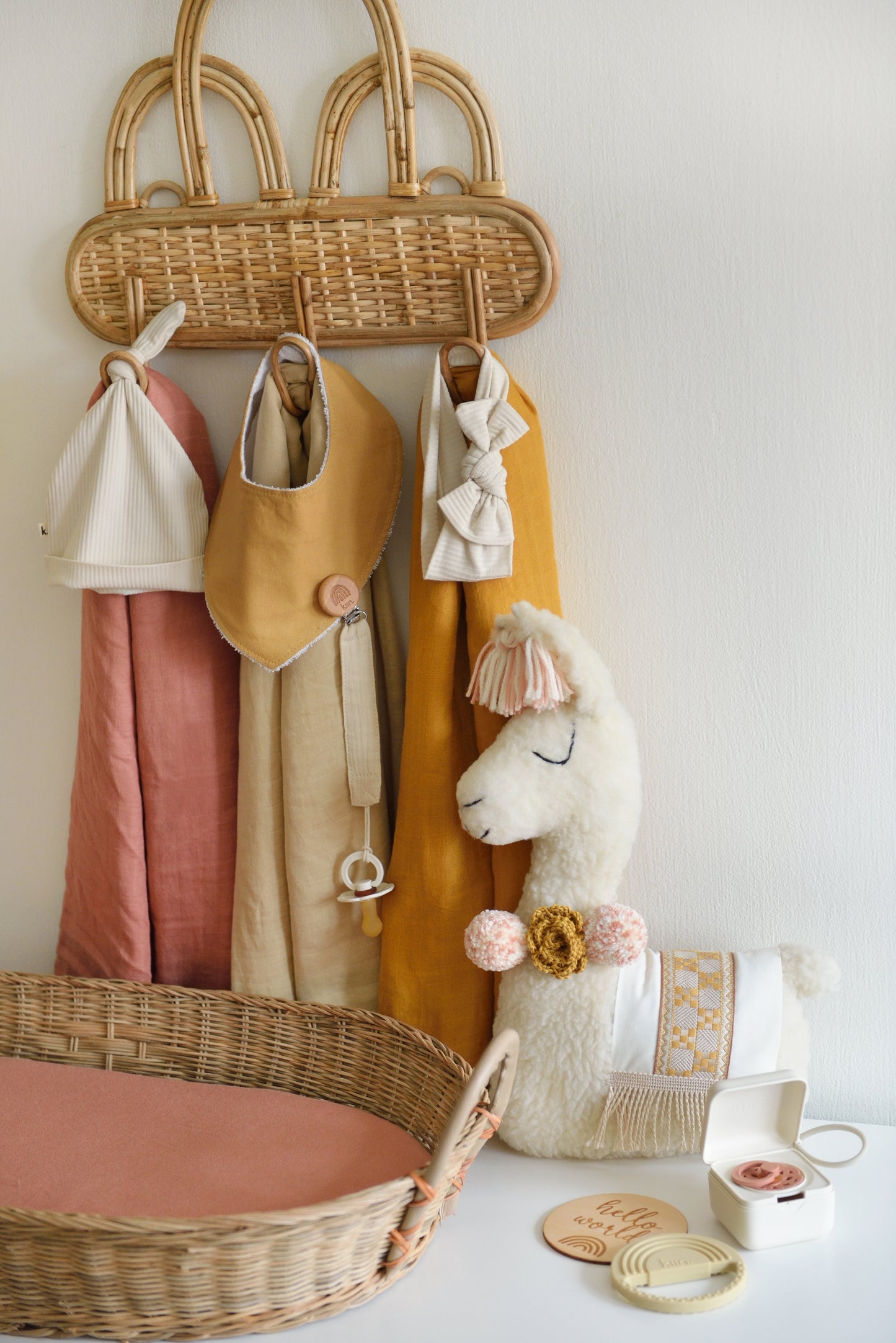 Pastel, the Llama - Handmade Boho Soft Toy