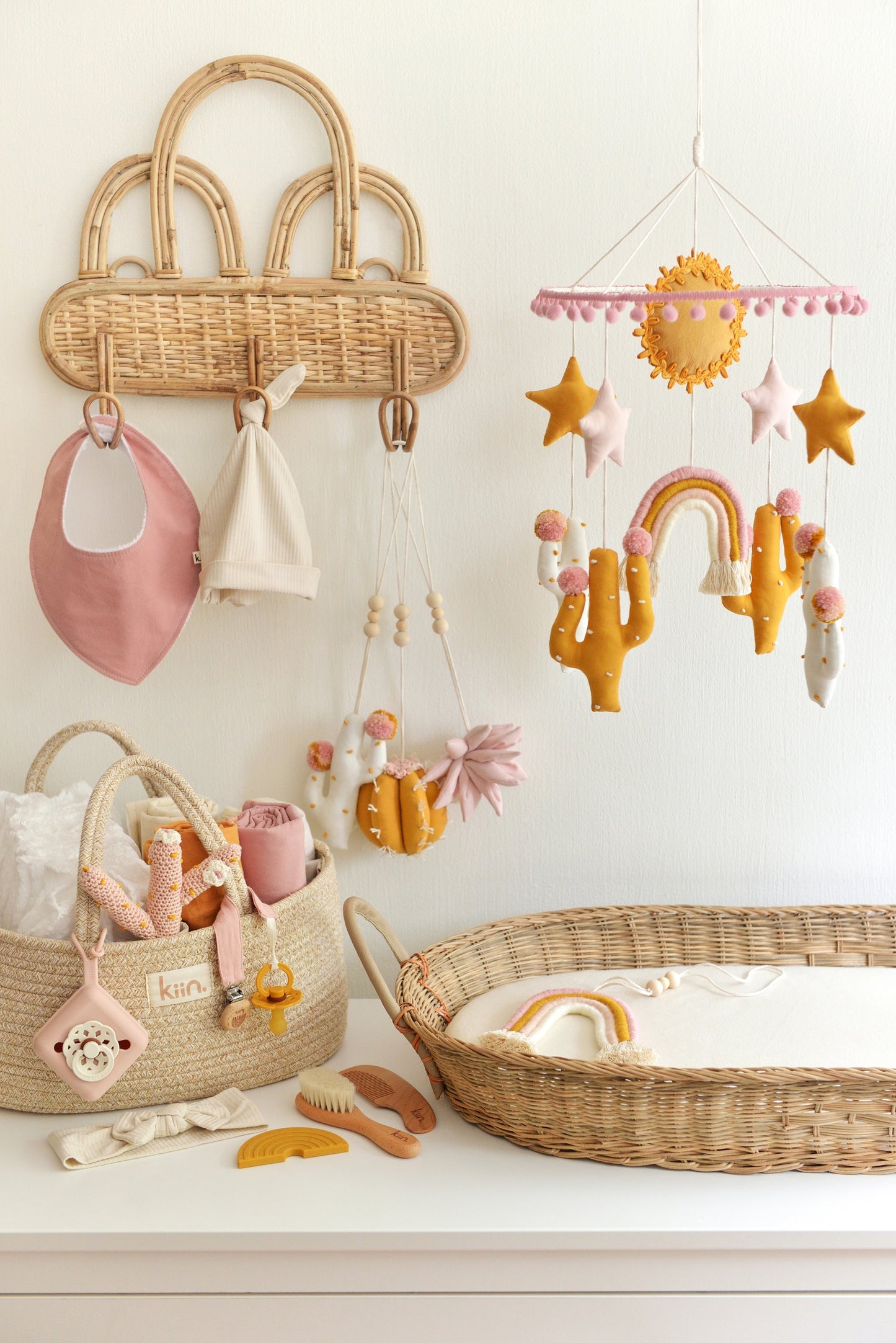 Pink Rainbow Bliss Baby Shower Gift Set