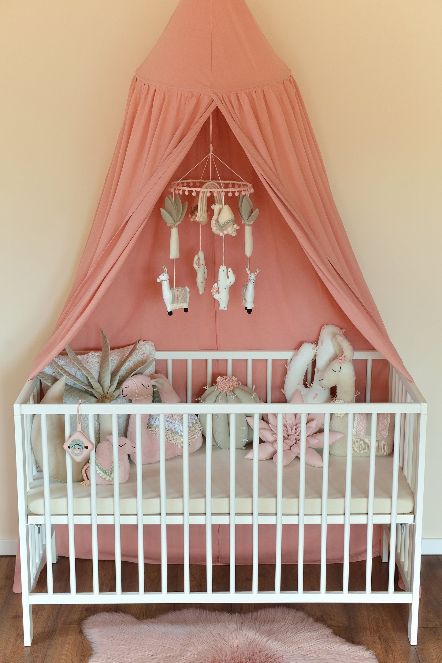 Wanderlust Boho Nursery Mobile in Sage and Blush