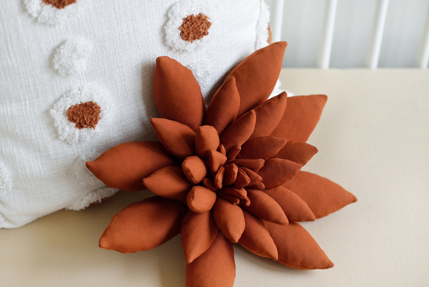 Rust Succulent Pillow
