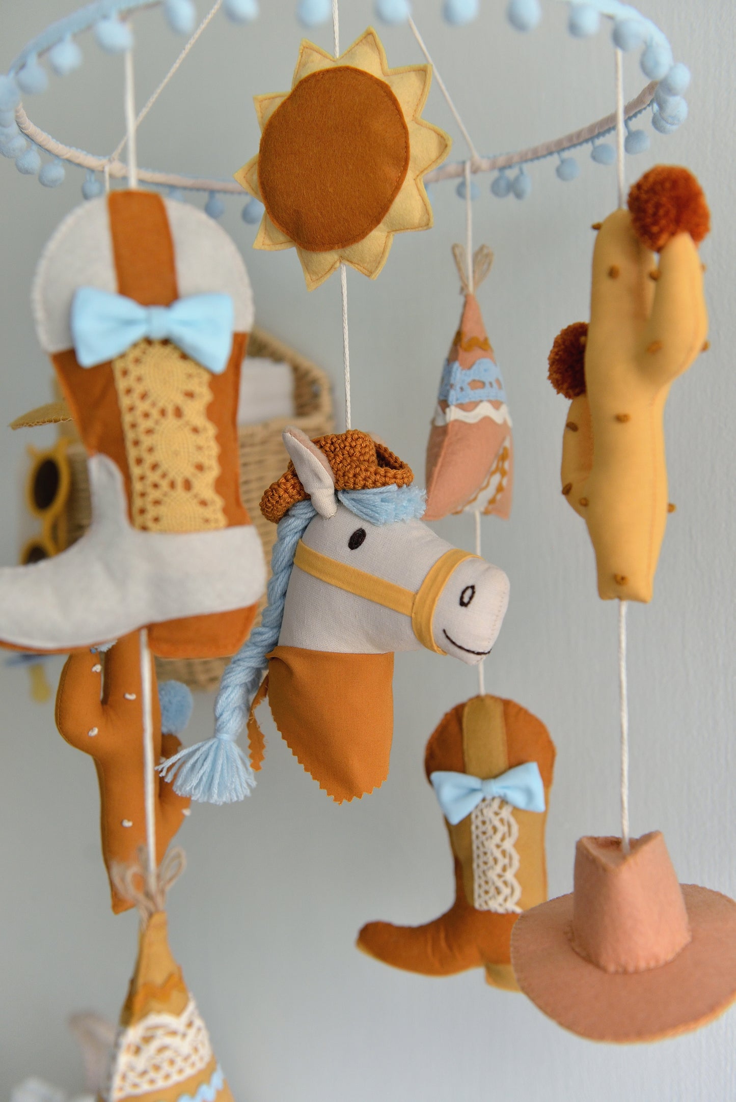 Sunny Day for a Rodeo Nursery Mobile