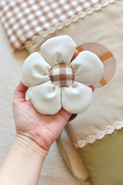 My Little Cottage Handmade Baby Activity Play Mat with Rattle Toys