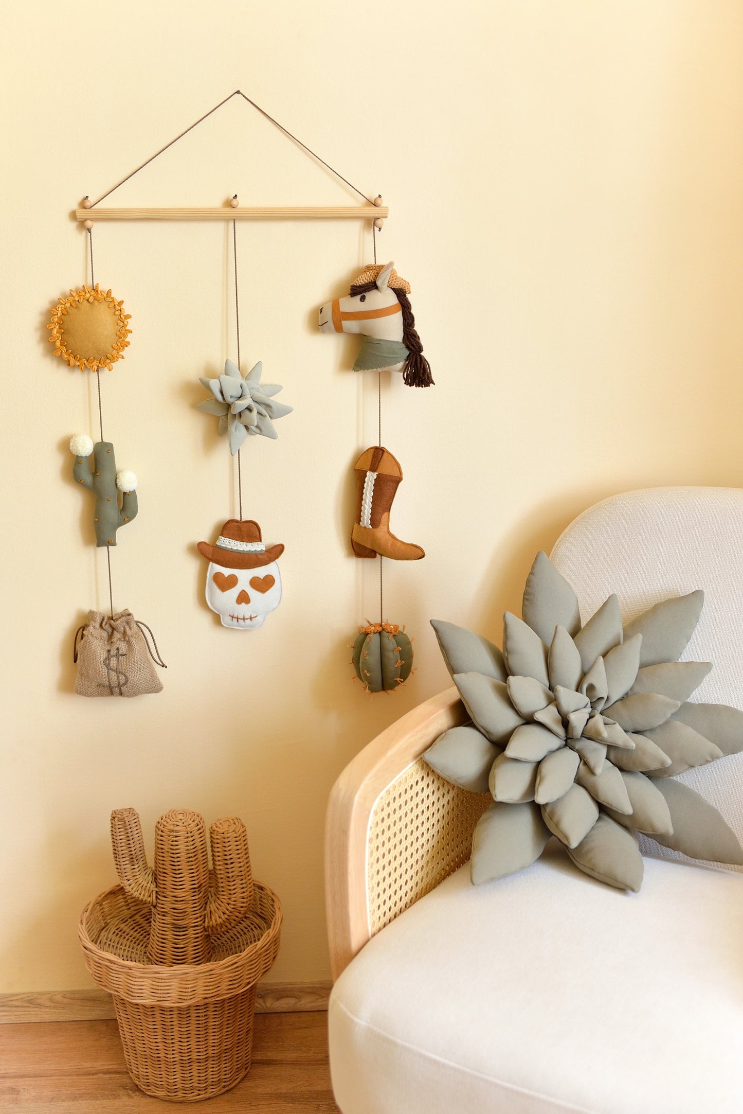 Wild West Rod-Hanging Bunting – Cowboy Baby Room Decor