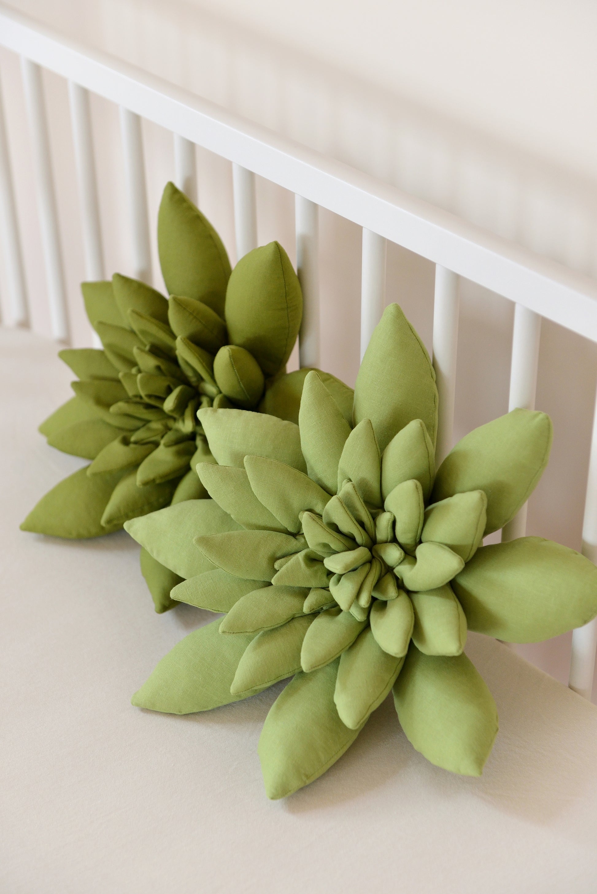 green succulent pillow Green Succulent Pillow