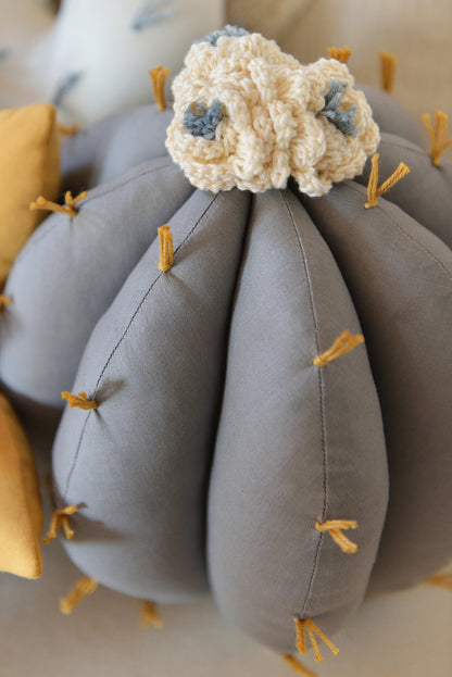 Barrel Cactus Pillow in Bloom