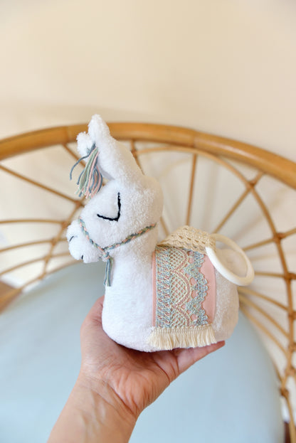Baby Llama Sensory Rattle Toy