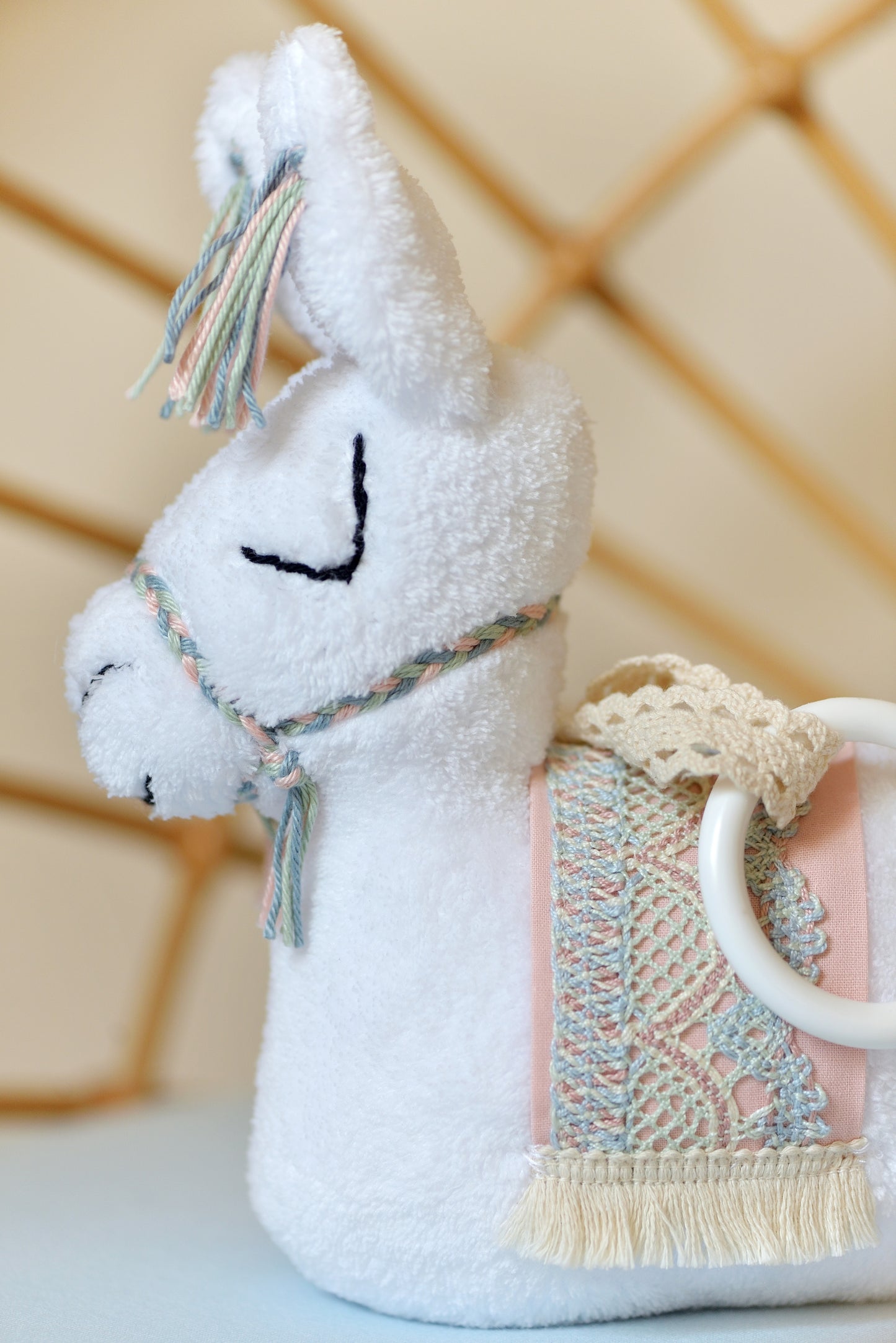 Baby Llama Sensory Rattle Toy