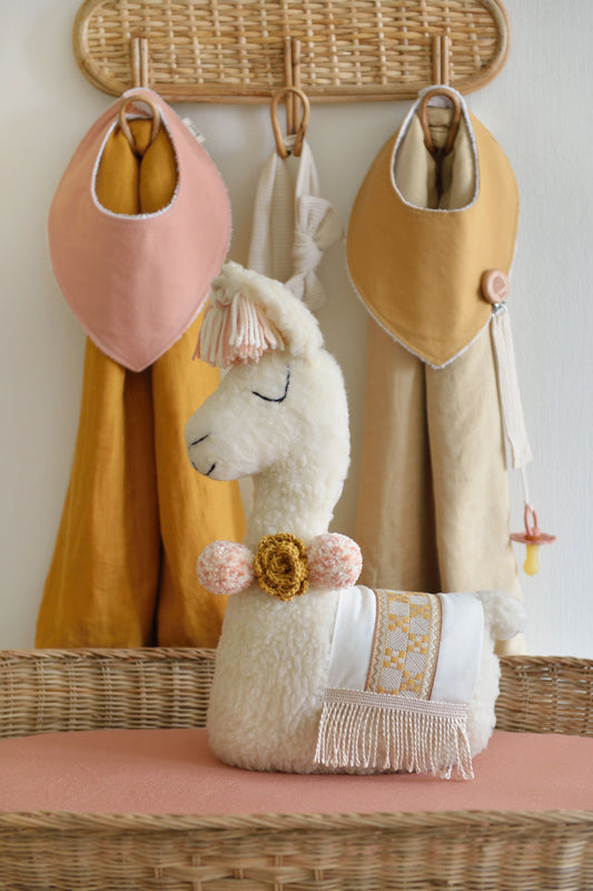 Pastel, the Llama - Handmade Boho Soft Toy