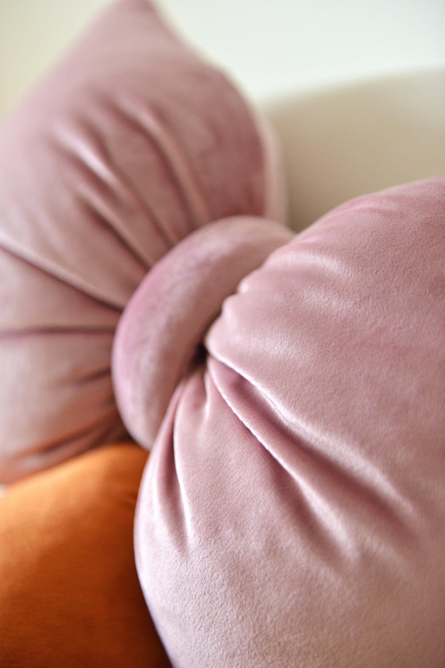 Bow Velvet Decor Pillow - Coquette Nursery and Room Decor