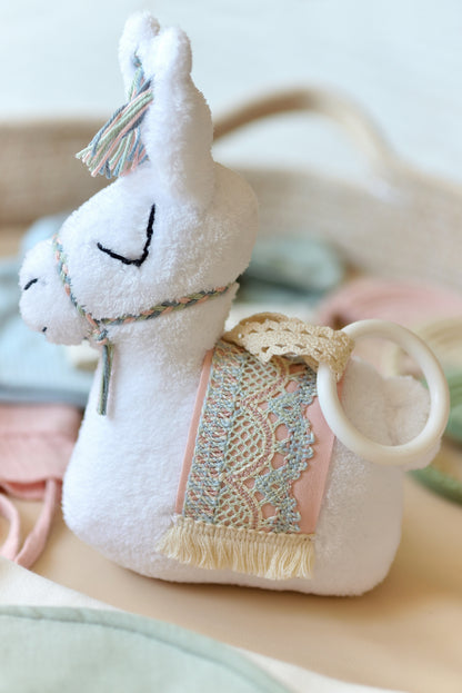 Baby Llama Sensory Rattle Toy