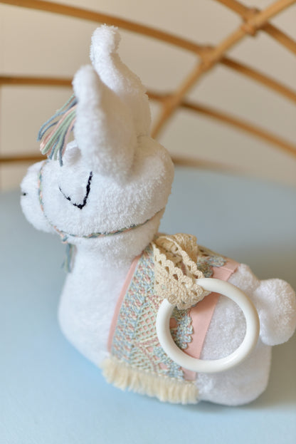 Baby Llama Sensory Rattle Toy