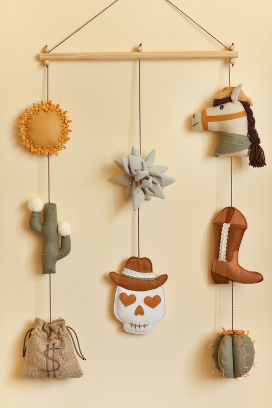 Wild West Rod-Hanging Bunting – Cowboy Baby Room Decor
